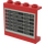 LEGO Red Panel 1 x 4 x 3 with Trans Schedule &quot;Bangkok, New York&quot; Sticker without Side Supports, Solid Studs (4215)