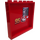 LEGO rouge Panneau 1 x 6 x 5 avec 95, Telephone, et Cœur (Deux Sides) Autocollant (59349)
