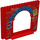 LEGO Rood Paneel 4 x 16 x 10 met Gate Gat met Spider-Man, Groen Goblin, en Blauw Stone archway (15626 / 21361)