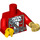 LEGO Rood Pirate Captain Torso (973 / 10895)