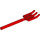 LEGO Red Pitchfork with Soft Plastic and Flat Bottom (95345)