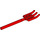 LEGO Red Pitchfork with Soft Plastic and Flat End (95345)