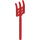 LEGO Red Pitchfork with Soft Plastic and Flat End (95345)