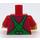 LEGO Rot Plaid Hemd mit Grün Overals Torso (973 / 76382)