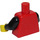 LEGO Red Plain Torso with Black Arms and Yellow Hands (973 / 76382)