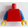 LEGO Red Plain Torso with Blue Arms and Yellow Hands (973 / 76382)