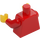 LEGO Red Plain Torso with Red Arms and Yellow Hands (73403 / 88585)