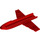 LEGO rouge Avion Bas 26 x 24 x 1.33 (67138)