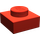 LEGO rouge assiette 1 x 1 (3024 / 30008)
