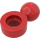 LEGO rouge assiette 1 x 1 Rond avec boule d&#039;attelage (Trou rond)
