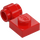 LEGO Rood Plaat 1 x 1 met Klem (Dikke ring) (4081 / 41632)