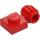 LEGO Rood Plaat 1 x 1 met Klem (Dikke ring) (4081 / 41632)