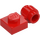 LEGO Rood Plaat 1 x 1 met Klem (Dikke ring) (4081 / 41632)