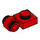 LEGO rot Platte 1 x 1 mit Clip (Dicker Ring) (4081 / 41632)