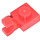 LEGO Red Plate 1 x 1 with Horizontal Clip (Flat Fronted Clip) (6019)