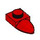LEGO rot Platte 1 x 1 mit Zahn (35162 / 49668)
