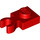 LEGO Rood Plaat 1 x 1 met Verticaal Klem (Dikke open &#039;O&#039;-clip) (44860 / 60897)