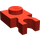 LEGO rot Platte 1 x 1 mit Vertikale Clip (Dicker U-Clip) (4085 / 60897)