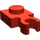 LEGO rot Platte 1 x 1 mit Vertikale Clip (Dünner offener O-Clip)