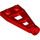 LEGO Red Plate 1 x 2 Triangle with Stud Hole (4596)