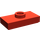 LEGO Rood Plaat 1 x 2 met 1 Stud (met Groef) (3794 / 15573)