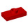 LEGO rouge assiette 1 x 2 avec 1 Stud (avec Groove) (3794 / 15573)