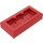 LEGO Rood Plaat 1 x 2 met 1 Stud (met Groef en Studhouder aan de onderzijde) (15573)
