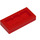 LEGO Red Plate 1 x 2 with 1 Stud (with Groove and Bottom Stud Holder) (15573 / 78823)