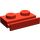 LEGO rouge assiette 1 x 2 avec Porte Rail (32028)