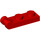 LEGO rouge assiette 1 x 2 avec Fin Barre Manipuler (60478)