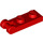 LEGO Red Plate 1 x 2 with End Bar Handle (60478)