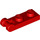 LEGO Rood Plaat 1 x 2 met Einde Staaf Handvat (60478)