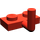 LEGO Rood Plaat 1 x 2 met Haak (6 mm horizontale arm) (4623)