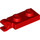 LEGO Red Plate 1 x 2 with Horizontal Clip on End (42923 / 63868)