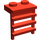 LEGO Rood Plaat 1 x 2 met Ladder (4175 / 31593)