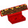 LEGO Red Plate 1 x 2 with Spoiler with Mud (30925 / 33699)