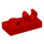 LEGO rot Platte 1 x 2 mit oben Clip ohne Lücke (44861)