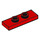 LEGO rot Platte 1 x 3 mit 2 Bolzen (34103)