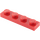 LEGO Rød Plade 1 x 4 (3710)