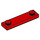 LEGO Red Plate 1 x 4 with Two Studs with Groove (41740)