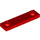 LEGO Red Plate 1 x 4 with Two Studs with Groove (41740)