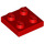 LEGO Rood Plaat 2 x 2 (3022 / 94148)