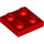 LEGO rouge assiette 2 x 2 (3022 / 94148)