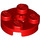 LEGO rouge assiette 2 x 2 Rond avec Essieu Trou (avec trou d&#039;axe &#039;X&#039;) (4032)
