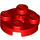 LEGO Rood Plaat 2 x 2 Ronde met As Gat (met &#039;X&#039;-vormig asgat) (4032)
