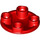 LEGO Rood Plaat 2 x 2 Rond met Afgerond Onderkant (2654 / 28558)