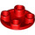 LEGO Red Plate 2 x 2 Round with Rounded Bottom (2654 / 28558)