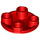 LEGO Rood Plaat 2 x 2 Ronde met Afgerond Onderzijde (2654 / 28558)