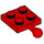 LEGO rouge assiette 2 x 2 avec Rotule et pas de trou dans la plaque (3729)