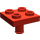 LEGO rot Platte 2 x 2 mit Unterseite Stift (Keine Löcher) (2476 / 48241)